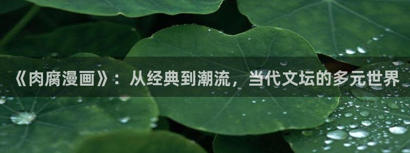 免费漫画网站在线观看包子漫画：《肉腐漫画》：从经典到潮流，当代文坛的多元世界